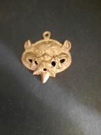 Messing Hanger in de vorm van een masker, Ophalen of Verzenden, Koper