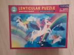 Lenticular puzzle unicorns 75 stuks, Ophalen of Verzenden, Minder dan 500 stukjes, Zo goed als nieuw