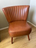 Cognackleur cocktailstoel vintage, Huis en Inrichting, Fauteuils, Ophalen, Gebruikt, Minder dan 50 cm, Vintage