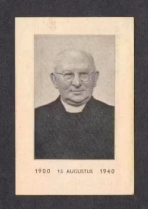 Bidprentje Deken Pastoor Weenink Zwolle Ameland Olst 1940., Verzamelen, Bidprentjes en Rouwkaarten, Ophalen of Verzenden, Bidprentje