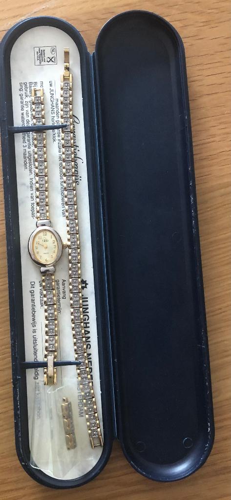 Quartz horloge met dezelfde armband, Sieraden, Tassen en Uiterlijk, Horloges | Dames, Overige merken, Staal, Gebruikt, Staal