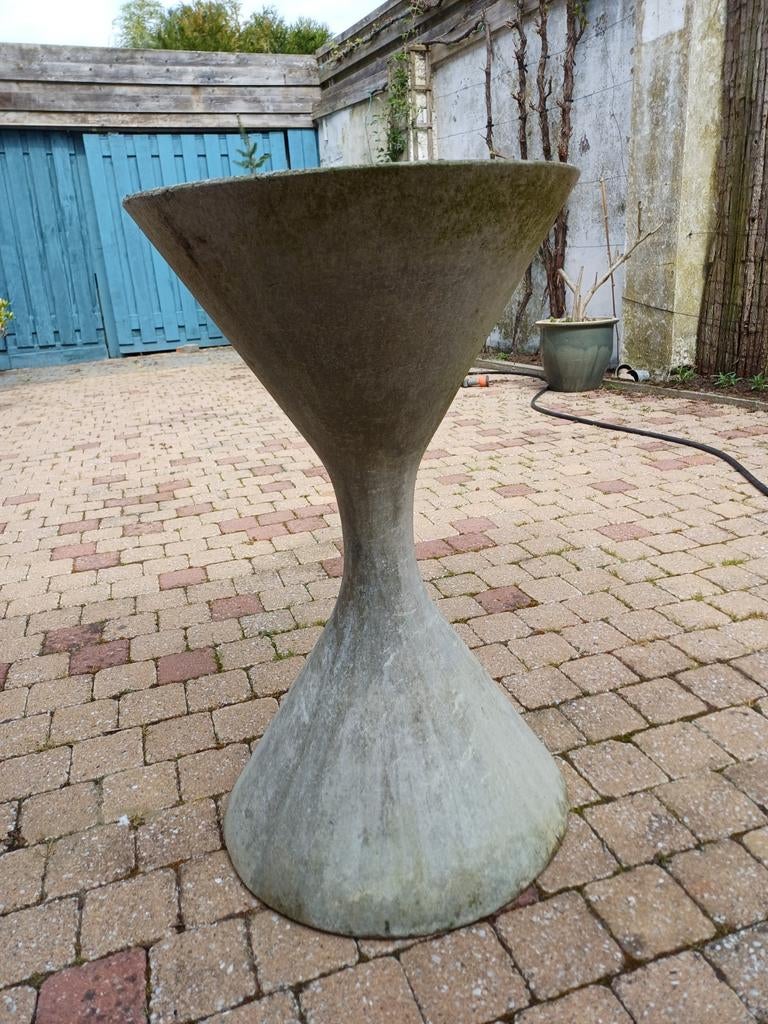 Vintage Diabolo plantenbak, Willy Guhl stijl, 70cm hoog, Ophalen, Minder dan 60 cm, Rond, Binnen