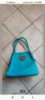 Een mooei tuurkiz blauew handtas, Ophalen of Verzenden, Handtas