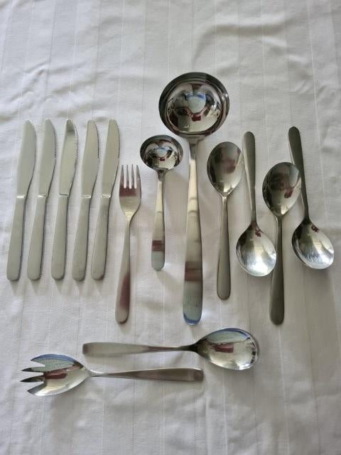 Bestek los div merken, Huis en Inrichting, Keuken | Bestek, Zo goed als nieuw, Los bestek, Rvs of Chroom, Vaatwasserbestendig