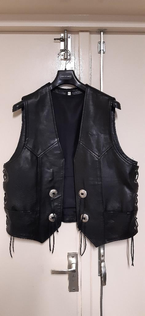 Leren motorgilet, Motoren, Kleding | Motorkleding, Ophalen, Tweedehands, Heren, Overige typen