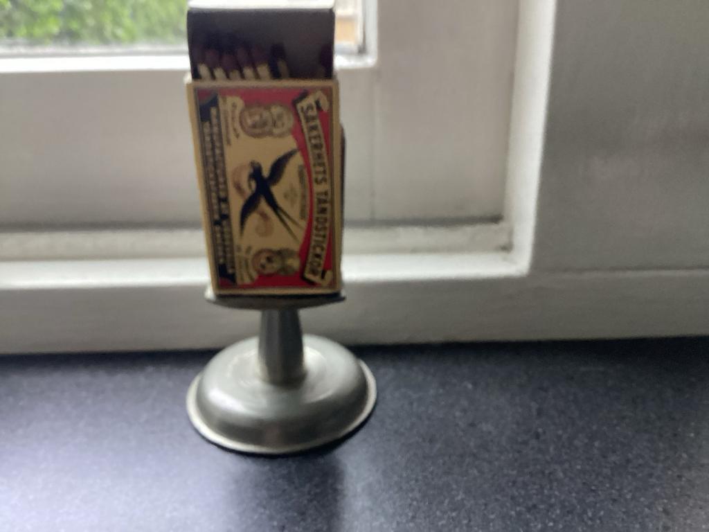 Indonesië Luciferhouder van Banka tin, Ophalen of Verzenden