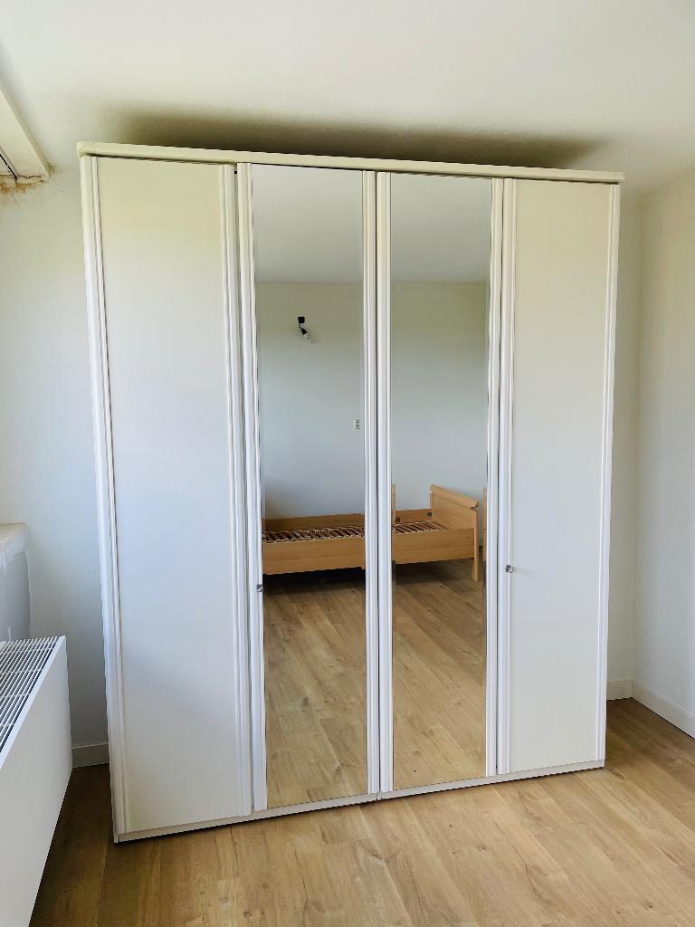 Kledingkast wit, Ophalen, Gebruikt, 200 cm of meer, 200 cm of meer