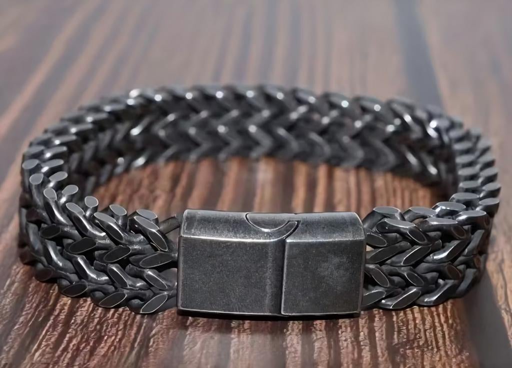 Stoere Vikings armband, Ophalen of Verzenden, Nieuw, Zilver, Staal