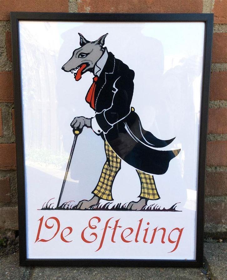 de Efteling Boze Wolf Prent poster ingelijst, Verzamelen, Efteling, Nieuw, Beeldje of Poppetje, Ophalen of Verzenden