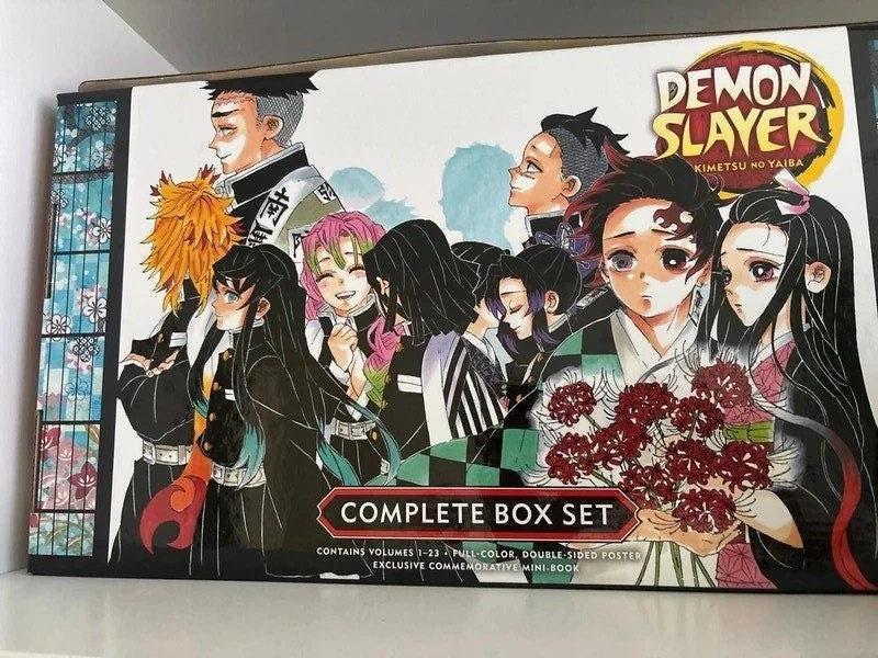 Demon slayer manga box set 1-23, Complete serie of reeks, Ophalen of Verzenden, Zo goed als nieuw, Japan (Manga)