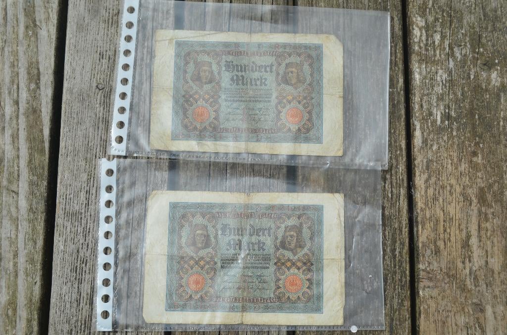 Duits noodgeld 1920 2 biljetten, Ophalen of Verzenden, Duitsland, Los biljet
