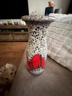 Vintage Fat Lava Vaas - Rood en Zwart, Antiek en Kunst, Ophalen of Verzenden