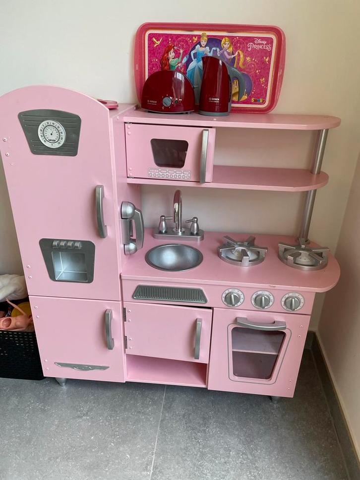 Kidkraft Roze Speelkeuken, Kinderen en Baby's, Speelgoed | Speelkeukens, Gebruikt, Speelkeuken, Hout, Ophalen