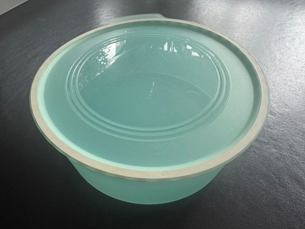 Tupperware ClickPlus 1,5 L koektrommel, Huis en Inrichting, Keuken | Tupperware, Ophalen of Verzenden, Zo goed als nieuw, Groen