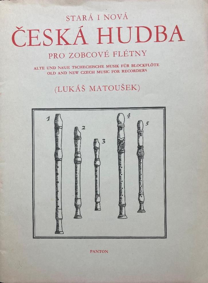 OUDE en NIEUWE TJECHISCHE MUZIEK voor blokfluitensemble, Muziek en Instrumenten, Bladmuziek, Zo goed als nieuw, Artiest of Componist