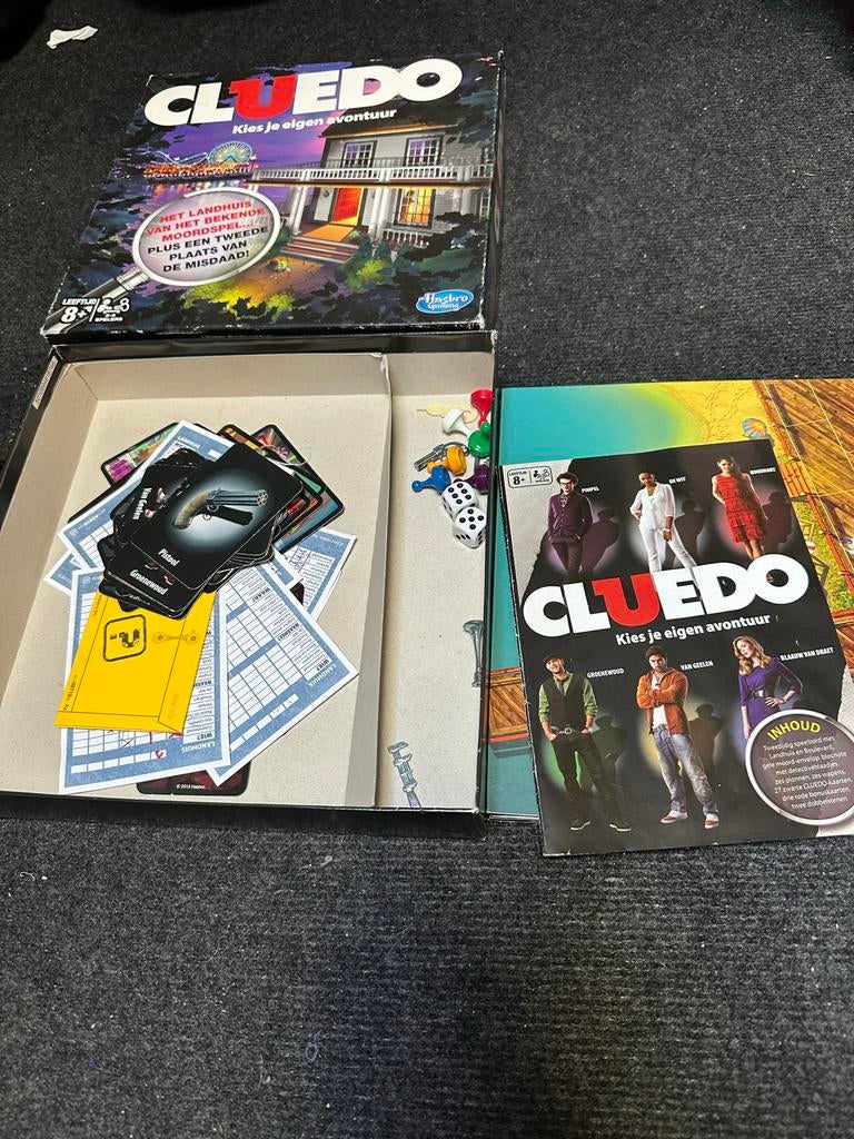 Cluedo: Kies je eigen avontuur - Zo goed als nieuw, Drie of vier spelers, Ophalen of Verzenden, Zo goed als nieuw