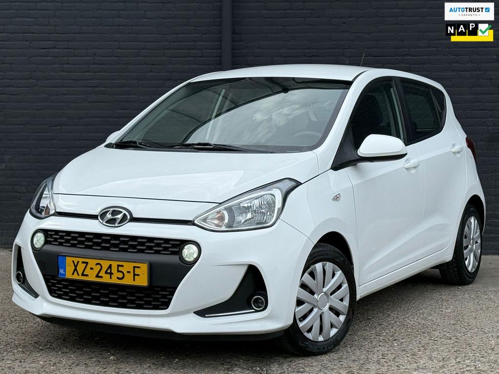 Hyundai I10 1.0i Comfort AIRCO | CRUISE | ELEK RAMEN | NWE A, Stof, Gebruikt, 4 stoelen, Wit