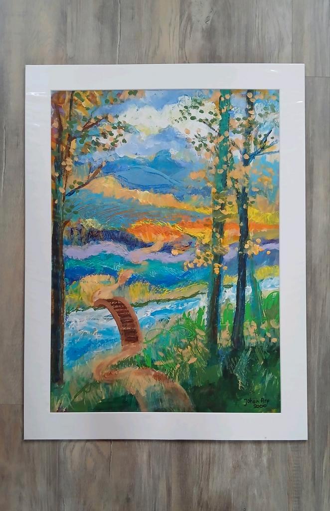 Schilderij # Happy forest, van Johan Arp, Antiek en Kunst, Kunst | Schilderijen | Modern, Ophalen of Verzenden