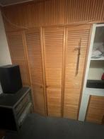 Houten louvredeuren, Huis en Inrichting, Ophalen, Gebruikt, 100 tot 150 cm, 200 cm of meer