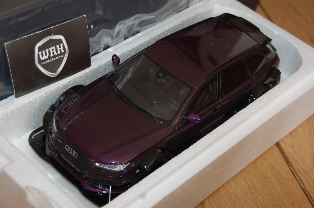 1:18 AUDI RS6 C7 ROOFBOX purple GT spirit GT864 WRH, Hobby en Vrije tijd, Modelauto's | 1:18, Verzenden, Zo goed als nieuw, Auto