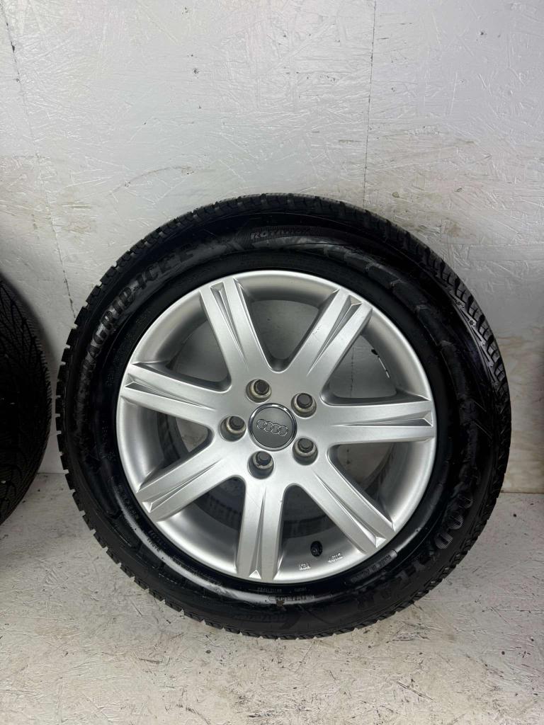 Originele Audi A4 A5 A6 TT A3 velgen 16" 5x112 winterset 9mm, Niet ingevuld, Gebruikt, 16 inch, Banden en Velgen