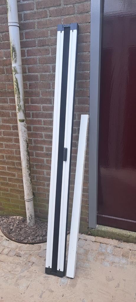 Hordeur 1970 hoog, goede staat met bovengeleider, Ophalen, Gebruikt, Hordeur, 200 tot 215 cm