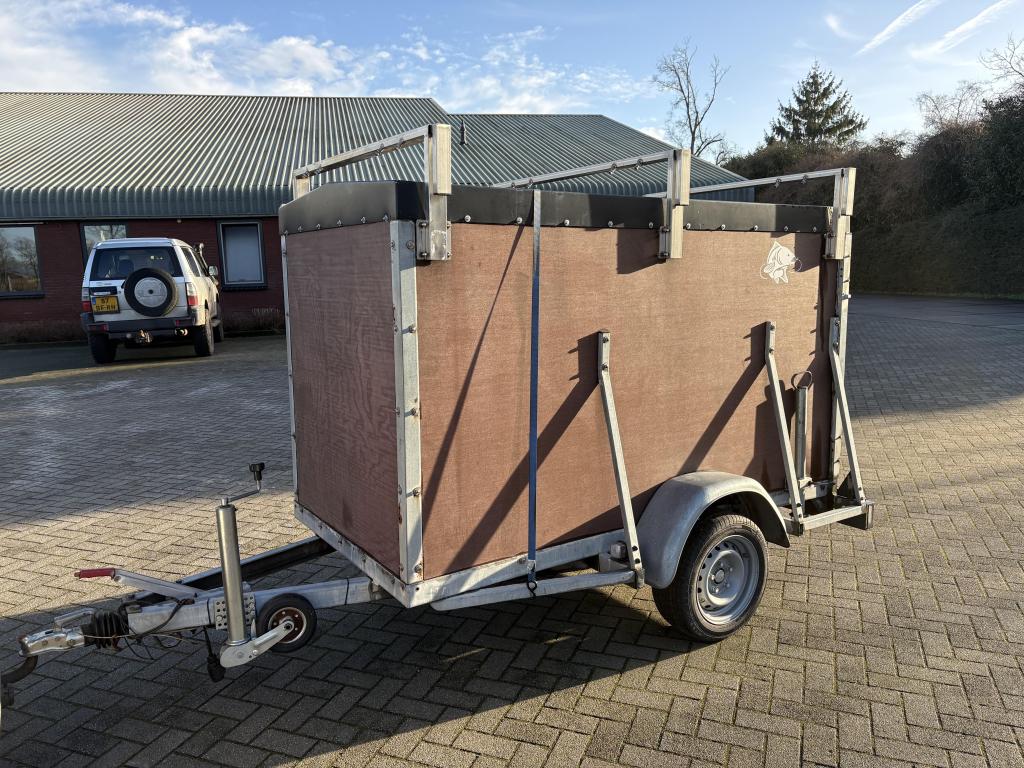 Atec gesloten opbouw aanhanger 230x110x150 cm 1000kg bj 1995, Gebruikt