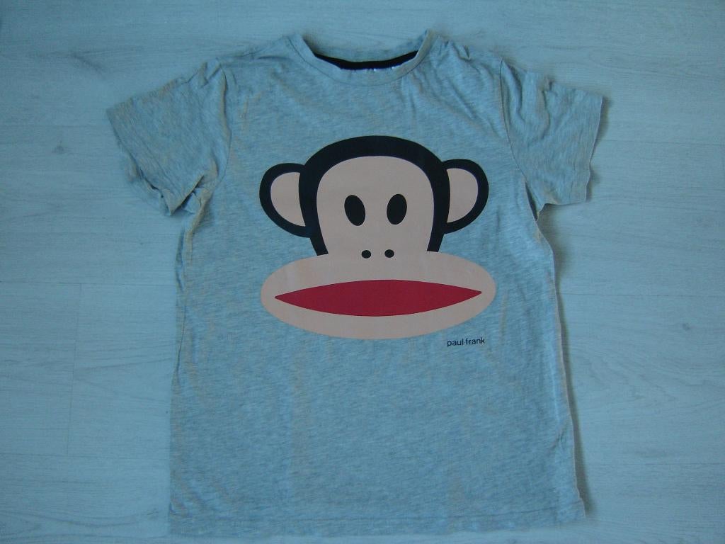 2x Paul Frank t-shirt blauw maat 152 en grijs, Ophalen of Verzenden, Nieuw, Jongen of Meisje, Shirt of Longsleeve