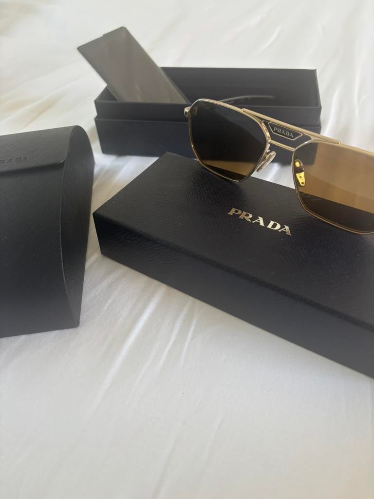 Prada zonnebril, Overige merken, Zonnebril, Zwart, Nieuw