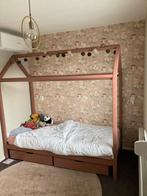 Huisjes bed 200x90 cm met laden - Flexa Real Plum, Ophalen, 85 tot 100 cm, Gebruikt, Lattenbodem