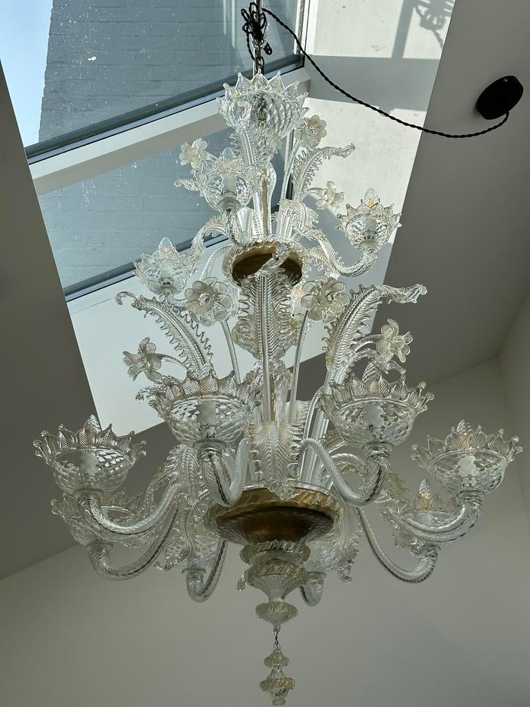 Murano kroonluchter jaren 60  Vintage, Antiek en Kunst, Ophalen