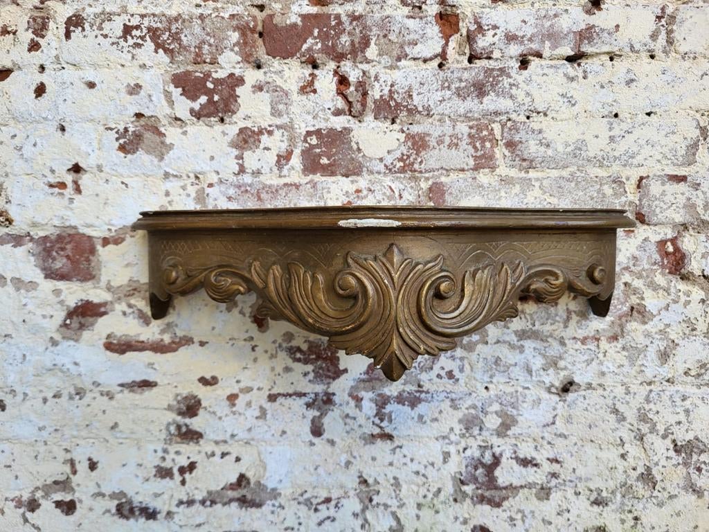 Franse houten wandconsole/ allegonda, Antiek en Kunst, Ophalen of Verzenden