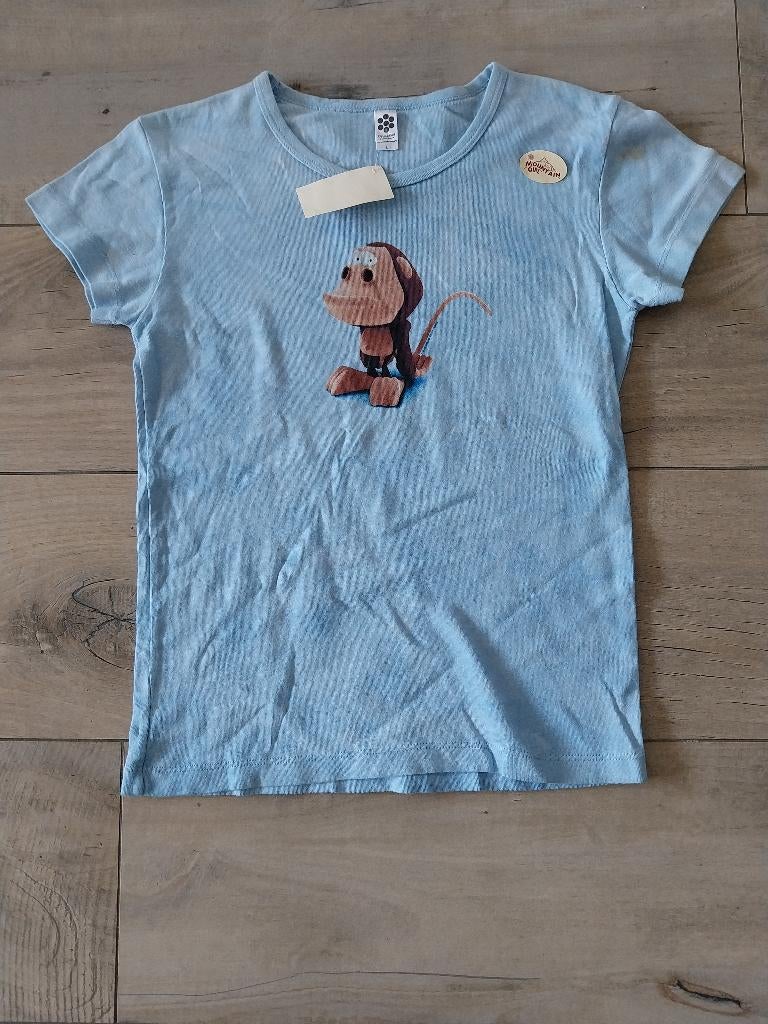 Mountain Girl lichtblauw T-shirt met printje maat 140 NIEUW, Kinderen en Baby's, Kinderkleding | Maat 140, Ophalen of Verzenden