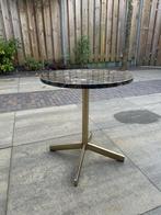 Marmeren bijzettafel, Huis en Inrichting, Overige materialen, Minder dan 55 cm, Rond, Zo goed als nieuw