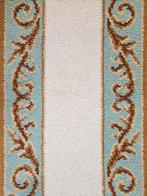 Vintage oosters wol Smyrna tapijt Retro floral 68x135cm, Gebruikt, Onbekend@voorbeeld.com, 100 tot 150 cm, Crème