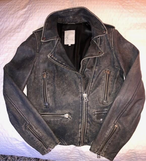 my goosecraft leren jackje maat s antraciet, Goosecraft, Ophalen of Verzenden, Zo goed als nieuw, Maat 36 (S)