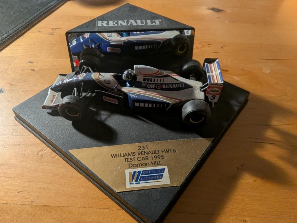 Damon Hill Williams Renault FW16 Test Car 1995 modelauto, Overige merken, Auto, 1:32 tot 1:50, Ophalen of Verzenden