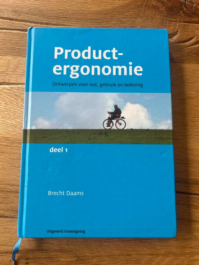 Productergonomie: Ontwerpen voor nut, gebruik en beleving, Ophalen of Verzenden, Beta, Zo goed als nieuw, HBO