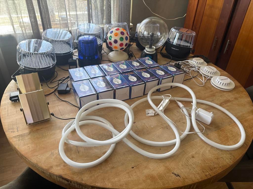 Grote partij licht en laser plasmabol lichtsnoer, Ophalen, Zo goed als nieuw, Overige typen, Geluidgestuurd