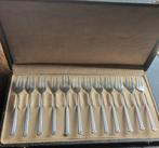 Set van 12 zilveren gebaksvorkjes Zilverfabriek Voorschoten, Ophalen of Verzenden