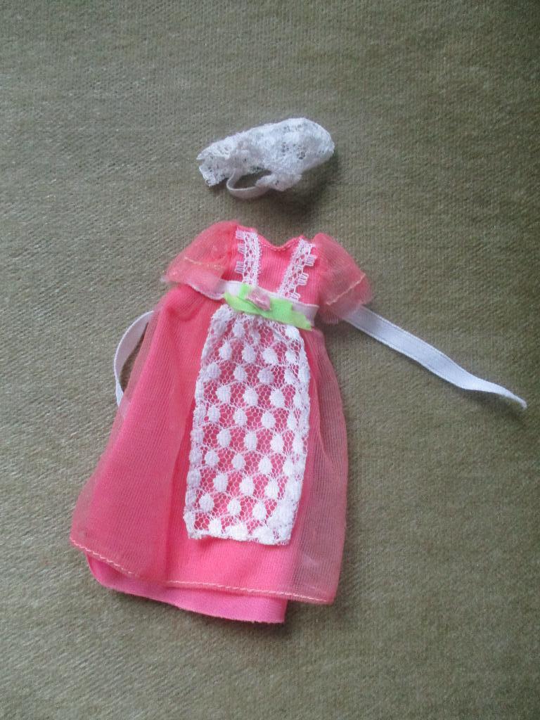 Vintage  barbuie Tutti jurkje met  mutsje mattel, Verzenden, Zo goed als nieuw, Kleertjes