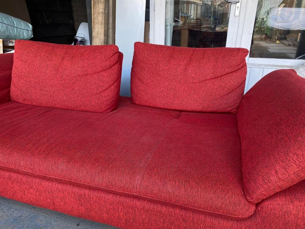 3-persoons bank Montel met verstelbare rug, Ophalen, Gebruikt, 100 tot 125 cm, Driepersoons