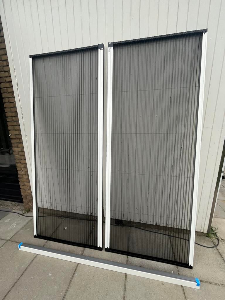 Luxaflex hordeuren in plissé (nieuw) 225x190 (dubbelzijdig), -, 200 cm of meer, Wit, -