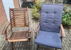 hardhouten tuinstoelen, Ophalen of Verzenden, Gebruikt, Hout, Inklapbaar
