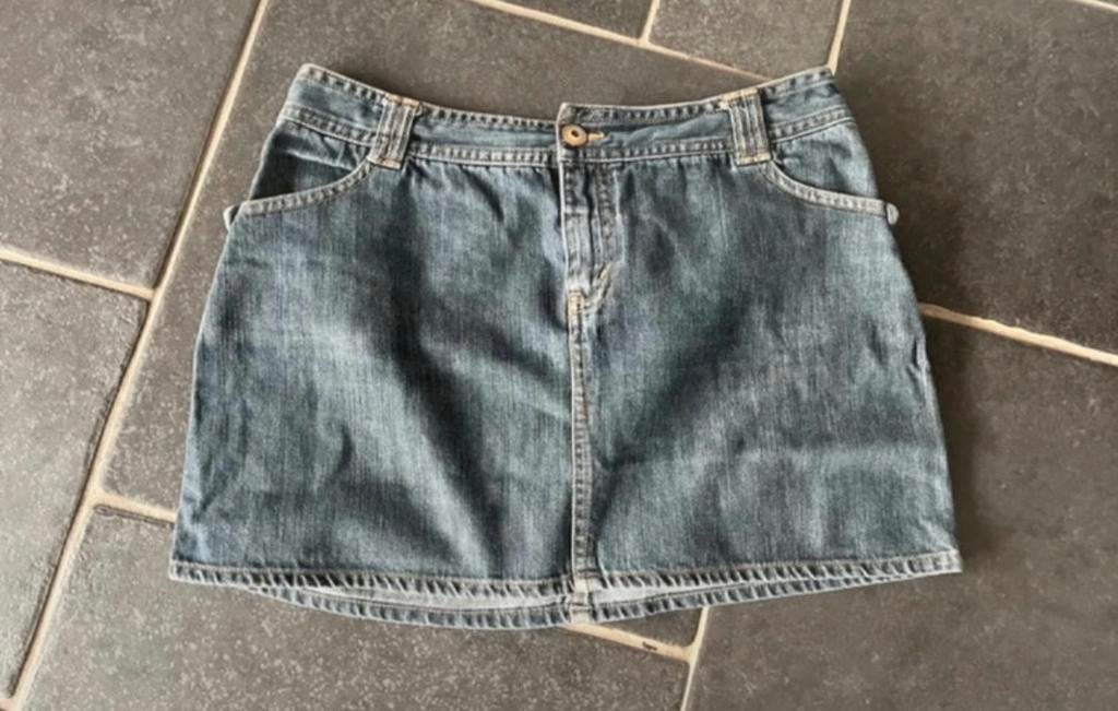 H&M spijkerrok maat 44 - Casual look, Ophalen of Verzenden, Gedragen, Maat 42/44 (L), Blauw