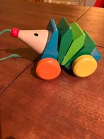 Selecta trekdier Kasper klip-klap 16 cm massief hout, Ophalen of Verzenden, Zo goed als nieuw