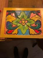 Handpainted sieradenkistje brchxd 19x7x14 cm., Ophalen of Verzenden