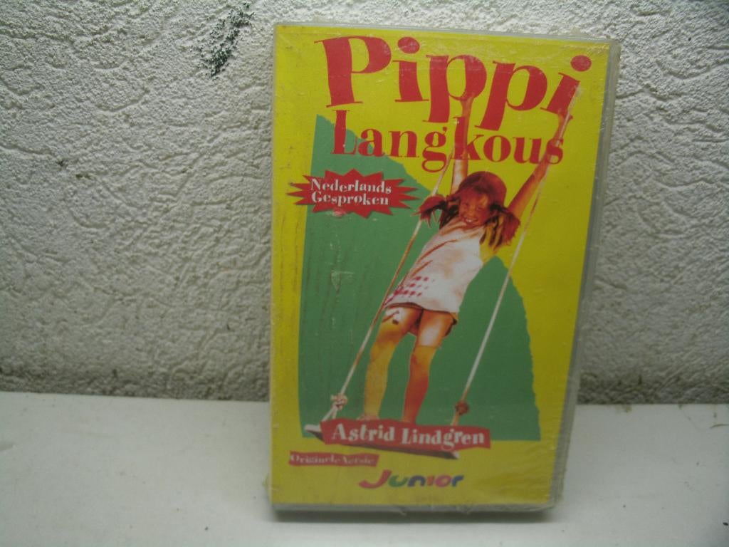 vhs 153a pippi langkous  junior, Cd's en Dvd's, VHS | Kinderen en Jeugd, Gebruikt, Alle leeftijden, Kinderprogramma's en -films