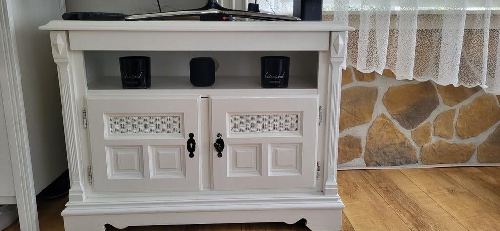 Zeer stevige tv-kast!!! Bovenblad Schuifbaar!, Ophalen, Gebruikt, 25 tot 50 cm, 50 tot 100 cm