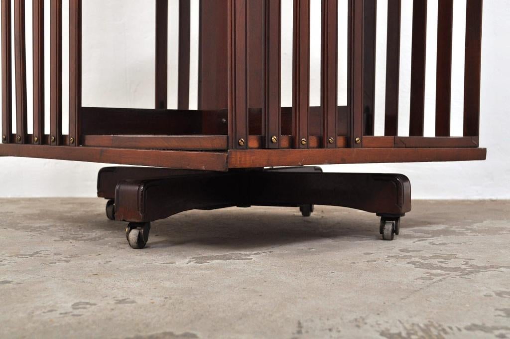 Antieke mahonie boekenmolen boekenkast kast 1880-1900, Huis en Inrichting, Kasten | Boekenkasten, Gebruikt, 100 tot 150 cm, 50 tot 75 cm